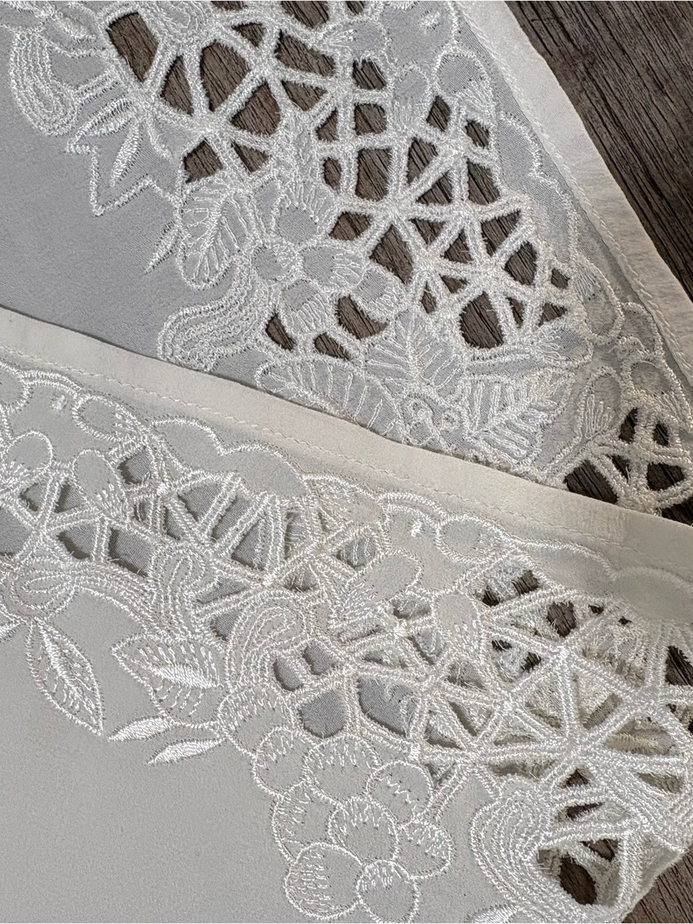 Joie Silk Cream Embroidered Cutwork Sleeveless Top - Picture 11 of 12